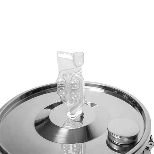 Fermentatie- en distillatiecontainer - roestvrij staal 18l, 5 klemmen - 9 ['fermentatiecontainer', ' distillatiecontainer', ' distilleercontainer', ' roestvrijstalen container', ' container 18 L']