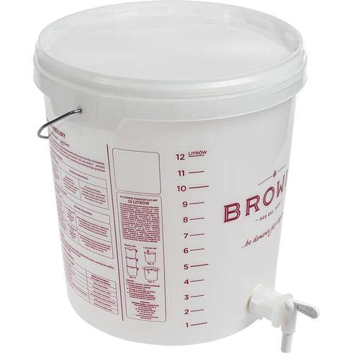 Fermentatiecontainer 15 L met deksel en kraan - 3 ['fermentatiecontainer', ' fermentatie-emmer', ' fermentatie-emmertje', ' fermentatiecontainers', ' fermentatiecontainer voor wijn', ' fermentatiecontainers voor wijn', ' biowin fermentatie-emmer', ' browin fermentatie-emmer']