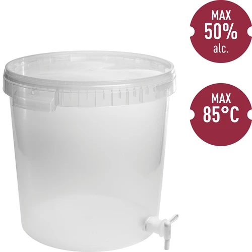 Fermentatiecontainer 30 L met deksel en kraan - 2 ['fermentatiecontainer', ' fermentatie-emmer', ' fermentatie-emmertje', ' fermentatiecontainers', ' fermentatiecontainer voor wijn', ' fermentatie-emmer met kraantje', ' fermentatiecontainer met kraan', ' fermentatiecontainers voor wijn', ' biowin fermentatie-emmer', ' browin fermentatie-emmer']