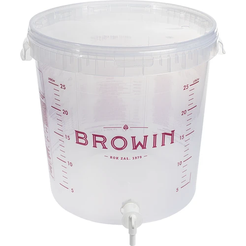 Fermentatiecontainer 30 L met deksel en kraan  - 1 ['fermentatiecontainer', ' fermentatie-emmer', ' fermentatie-emmertje', ' fermentatiecontainers', ' fermentatiecontainer voor wijn', ' fermentatiecontainers voor wijn', ' biowin fermentatie-emmer', ' browin fermentatie-emmer']