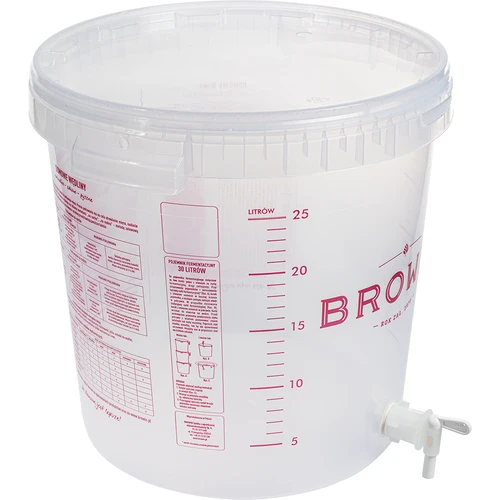 Fermentatiecontainer 30 L met deksel en kraan - 2 ['fermentatiecontainer', ' fermentatie-emmer', ' fermentatie-emmertje', ' fermentatiecontainers', ' fermentatiecontainer voor wijn', ' fermentatiecontainers voor wijn', ' biowin fermentatie-emmer', ' browin fermentatie-emmer']