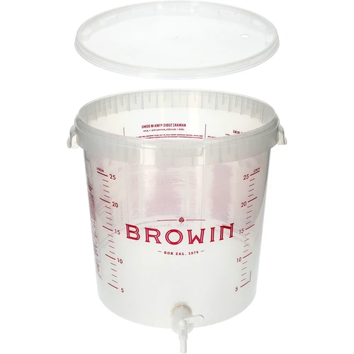 Fermentatiecontainer 30 L met deksel en kraan - 6 ['fermentatiecontainer', ' fermentatie-emmer', ' fermentatie-emmertje', ' fermentatiecontainers', ' fermentatiecontainer voor wijn', ' fermentatiecontainers voor wijn', ' biowin fermentatie-emmer', ' browin fermentatie-emmer']