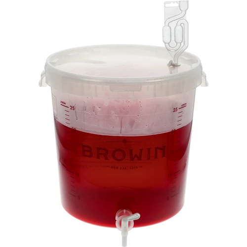 Fermentatiecontainer 30 L met deksel en kraan - 11 ['fermentatiecontainer', ' fermentatie-emmer', ' fermentatie-emmertje', ' fermentatiecontainers', ' fermentatiecontainer voor wijn', ' fermentatiecontainers voor wijn', ' biowin fermentatie-emmer', ' browin fermentatie-emmer']