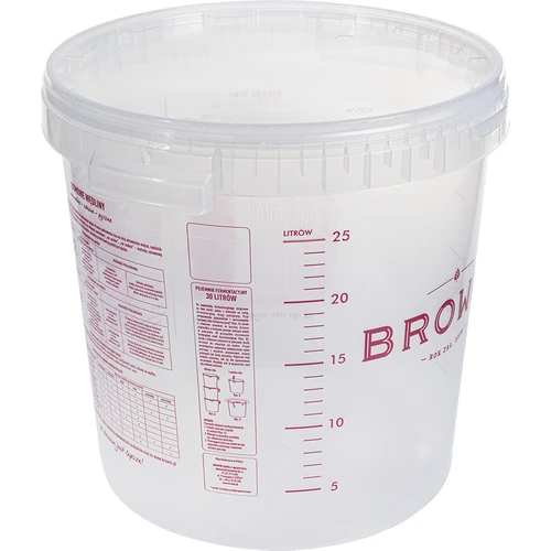Fermentatiecontainer 30L met opdruk, 2 buisjes - 2 ['fermentatiecontainer', ' fermentatie-emmer', ' fermentatie-emmertje', ' fermentatiecontainers', ' fermentatiecontainer voor wijn', ' fermentatiecontainers voor wijn', ' biowin fermentatie-emmer', ' browin fermentatie-emmer']