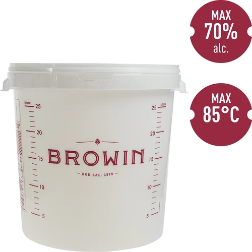 Fermentatiecontainer met deksel 30 L - 5 ['fermentatiecontainer', ' fermentatie-emmer', ' fermentatie-emmertje', ' fermentatiecontainers', ' fermentatiecontainer voor wijn', ' fermentatiecontainers voor wijn', ' biowin fermentatie-emmer', ' browin fermentatie-emmer']
