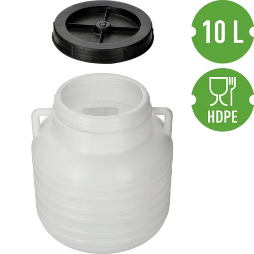Fermentatievat 10L - wit, met handgrepen - 3