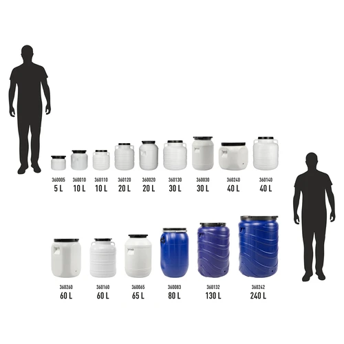 Fermentatievat 30L - wit, met handgrepen - 11