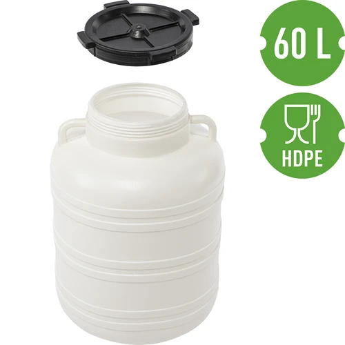 Fermentatievat 60 L - wit, met handgrepen - 3