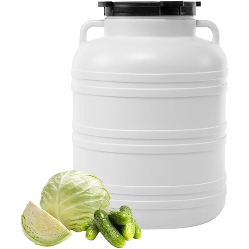 Fermentatievat 60 L - wit, met handgrepen - 4