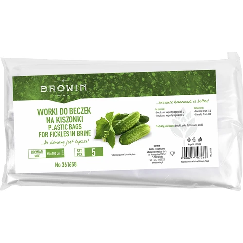 Fermentatiezak - voor vaten 65 en 80L - 5 stuks  - 1 ['zakenzak', ' zakken voor het fermenteren van kool', ' zakken voor kool', ' zakken voor het fermenteren van komkommers', ' zakken voor komkommers', ' zakken voor fermentatieproducten', ' zakken voor fermentatie', ' fermenteren van kool', ' fermenteren van komkommers', ' zakken voor vaten']