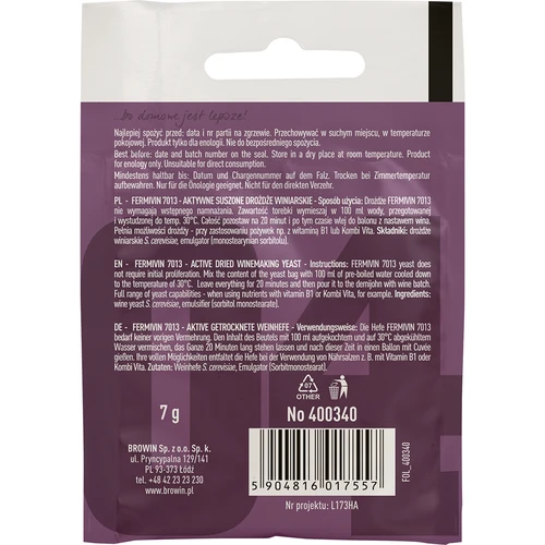 Fermivin wijngist 7013, 7 g - 2