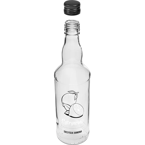 Fles 0,5 L met dop en opdruk Citroenlikeur 4 stuks - 5 ['fles voor likeur', ' fles voor water', ' fles met opdruk', ' glazen fles', ' fles voor likeur', ' citroenlikeur', ' recept voor citroenlikeur', ' zelfgemaakte citroenlikeur', ' fles voor alcohol', ' decoratieve fles', ' flessen voor wodka', ' flessen voor zelfgestookte drank', ' glazen fles 500 ml', ' trouwflessen']