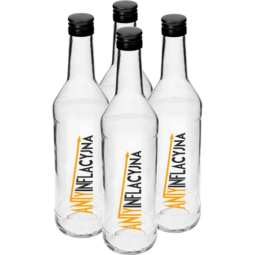 Fles 0,5 L met schroefdop en opdruk Antiinflatie - 4 stuks - 2 ['kweepeerlikeur', ' citroenlikeur', ' kersenlikeur', ' fles voor kweepeerlikeur', ' fles voor likeuren', ' fles voor likeuren', ' flessen voor likeuren', ' fles met schroefdop', ' flessen met opdruk', ' glas met opdruk', ' glazen flessen', ' glazen flessen met schroefdoppen', ' cadeau-idee', ' glazen flessen met grappige opdruk', ' flessen voor bruiloft']