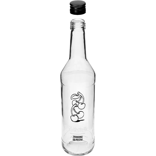 Fles 0,5 L met schroefdop en opdruk Kersenlikeur - 4 stuks - 6 ['kersenlikeur', ' kersenlikeur', ' fles voor kersenlikeur', ' fles voor likeuren', ' flessen voor likeuren', ' fles met schroefdop', ' flessen met opdruk', ' glas met opdruk', ' glazen flessen', ' glazen flessen met schroefdoppen']