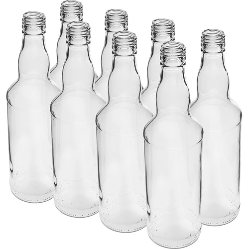 Fles 500 ml voor wodka - 8 stuks  - 1 ['fles voor wodka', ' flessen voor wodka', ' sterke drank flessen', ' sterke drank fles', ' sterke drank flesje', ' sterke drank flesjes', ' fles 500 ml', ' flessen 500 ml', ' doorzichtige flessen', ' doorzichtige fles', ' fles voor sap', ' fles met schroefdop', ' flessen met schroefdoppen', ' flessen voor likeuren']