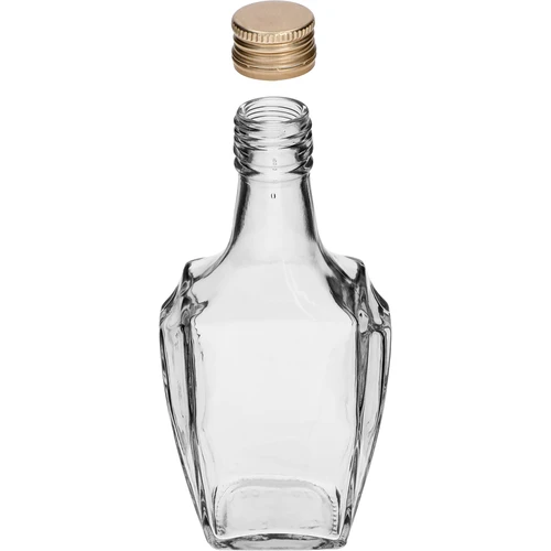 Fles Art Deco 250ml met schroefdop fi28 - 2 ['fles voor likeur', ' flessen voor likeur', ' fles voor alcohol', ' decoratieve flessen voor alcohol', ' glazen fles voor alcohol', ' flessen voor zelfgestookte drank voor bruiloft', ' fles voor likeur', ' decoratieve flessen', ' fles voor wodka', ' fles voor wodka']