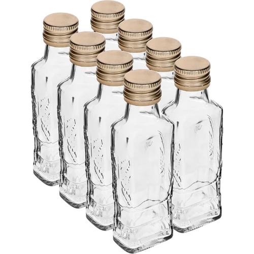 Fles Flora 100 ml met dop fi28, 8 stuks.  - 1 ['fles voor likeur', ' flessen voor likeur', ' fles voor alcohol', ' decoratieve flessen voor alcohol', ' glazen fles voor alcohol', ' flessen voor zelfgestookte drank voor bruiloft', ' fles voor likeur', ' decoratieve flessen', ' fles voor wodka', ' fles voor wodka.']