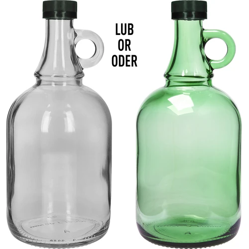 Fles Gallone 1L zonder vlechtwerk, met dop - 3