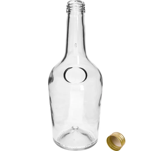 Fles GLORIA 0,5 L, met gouden schroefdop Ø28, 1 stuk - 2