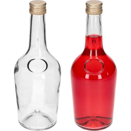 Fles GLORIA 0,5 L, met gouden schroefdop Ø28, 1 stuk - 3