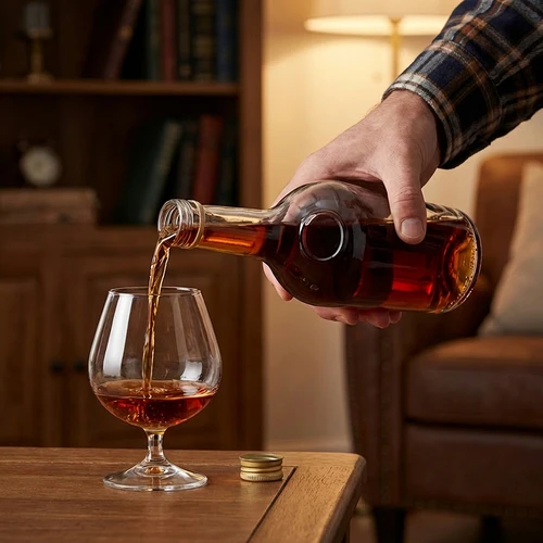 Fles GLORIA 0,5 L, met gouden schroefdop Ø28, 1 stuk - 7