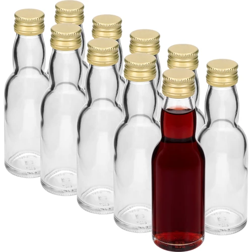 Flesje ‘Maluch’ met goudkleurige schroefdop, 40 ml, 10 stuks - 2