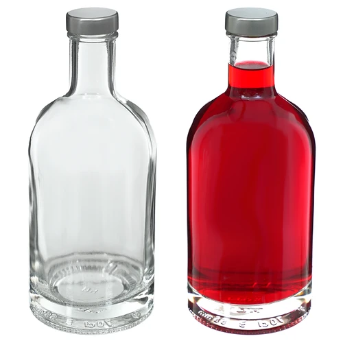 Fles Miss Barku met dop 700ml - 4 ['fles voor alcohol', ' decoratieve flessen voor alcohol', ' glazen fles voor alcohol', ' flessen voor zelfgestookte drank voor bruiloft', ' fles voor likeur', ' decoratieve flessen voor likeuren']