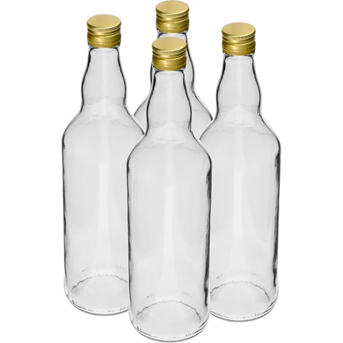 Fles 'Monopol' 700 ml met dop - 4 stuks  - 1 ['monopolflessen', ' monopol fles', ' fles met dop', ' flessen met doppen', ' flessen 700 ml', ' fles 700 ml', ' flessen voor alcohol', ' fles voor dranken', ' flessen voor sappen', ' flessen met schroefdop', ' flessen met dop', ' flessen met doppen']