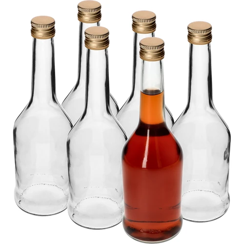 Fles Napoleon 500 ml met dop fi28, 6 stuks - 2 ['flessen met doppen', ' fles met dop', ' fles voor wodka', ' flessen voor wodka', ' fles voor sap', ' flessen voor sappen', ' fles voor likeur', ' flessen voor likeur', ' flessen voor alcohol', ' fles voor alcohol', ' fles met schroefdop', ' flessen met schroefdop']