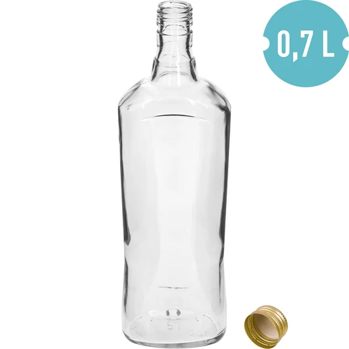 Fles „Szafirowa” 700 ml met schroefdop, 1 st. - 3