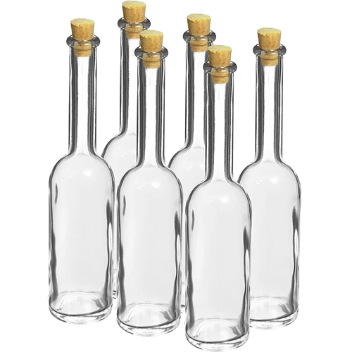 Fles voor likeur 100 ml 6 stuks + 6 kurken  - 1 ['fles voor alcohol', ' decoratieve flessen voor alcohol', ' glazen fles voor alcohol', ' flessen voor zelfgestookte drank voor bruiloft', ' fles voor likeur', ' fles voor wijn', ' flessen voor wijn', ' likeur']