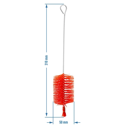 Flessenborstel 0,25 L - 2 ['borstel voor het wassen van ballonnen', ' borstel voor het schoonmaken van ballonnen', ' borstel voor het schoonmaken van wijnballonnen', ' ballonnen wassen', ' ballonnen schoonmaken', ' ballonnen desinfecteren']