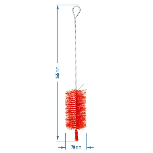 Flessenborstel 0,5 L - 2 ['borstel voor het wassen van ballonnen', ' borstel voor het schoonmaken van ballonnen', ' borstel voor het schoonmaken van wijnballonnen', ' ballonnen wassen', ' ballonnen schoonmaken', ' ballonnen desinfecteren']