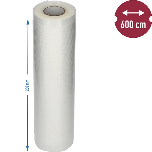 Folie voor vacuümsealer - hoes 20x600cm - 6 ['geëmbosseerde folies', ' folies voor vacuümsealer', ' folies voor vacuümverpakking', ' voedselverpakkingsfolies', ' geëmbosseerde folie op rol', ' folies voor sealer', ' vacuümverpakking', ' voedselopslag thuis', ' sealfolies', ' voordelen van vacuümverpakking', ' waarom vacuümverpakken', ' opslag van voedingsmiddelen en producten', ' hoe voedsel te verpakken']