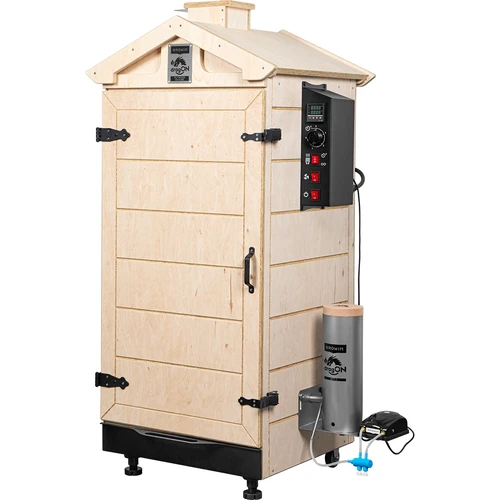 Frameloze dragON PLYWOOD NATURE-rookoven met digitale controller, 200L - 2