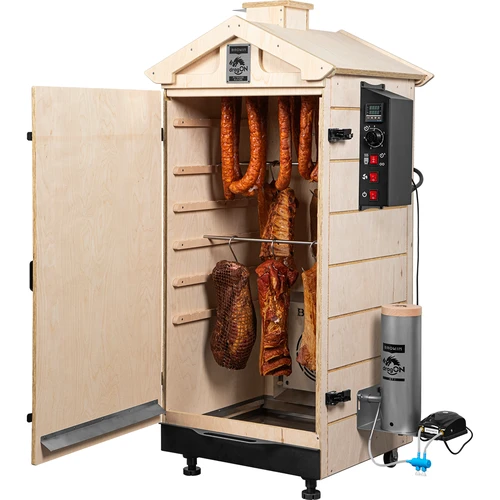 Frameloze dragON PLYWOOD NATURE-rookoven met digitale controller, 200L - 4