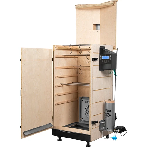 Frameloze rookkast dragON PLYWOOD NATURE met Wi-Fi-controller, 200L - 3