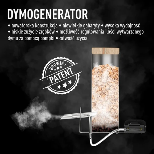 Frameloze rookoven dragON PLYWOOD NATURE met digitale regelaar, 200 L - 10