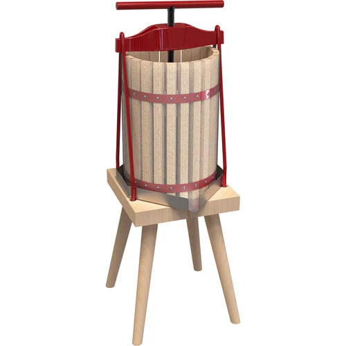 Framepers voor fruit - met houten mand, voor 10L  - 1 ['framepers voor fruit', ' framepers', ' fruitpers', ' pers voor het persen van fruit', ' pers voor het persen van sap', ' pers voor het persen van fruitsap', ' beste fruitpers', ' aanbevolen fruitpers', ' praktische fruitpers', ' thuis wijn maken', ' geperst sap', ' verwerkingsaccessoires', ' voor het persen van sap', ' handmatige fruitpers', ' voor het persen van sap', ' wijnpers', ' pers met houten mand']