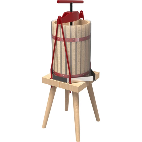 Framepers voor fruit - met houten mand, voor 10L - 3 ['framepers voor fruit', ' framepers', ' fruitpers', ' pers voor het persen van fruit', ' pers voor het persen van sap', ' pers voor het persen van fruitsap', ' beste fruitpers', ' aanbevolen fruitpers', ' praktische fruitpers', ' thuis wijn maken', ' geperst sap', ' verwerkingsaccessoires', ' voor het persen van sap', ' handmatige fruitpers', ' voor het persen van sap', ' wijnpers', ' pers met houten mand']