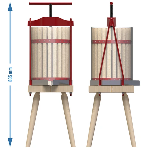 Framepers voor fruit - met houten mand, voor 10L - 6 ['framepers voor fruit', ' framepers', ' fruitpers', ' pers voor het persen van fruit', ' pers voor het persen van sap', ' pers voor het persen van fruitsap', ' beste fruitpers', ' aanbevolen fruitpers', ' praktische fruitpers', ' thuis wijn maken', ' geperst sap', ' verwerkingsaccessoires', ' voor het persen van sap', ' handmatige fruitpers', ' voor het persen van sap', ' wijnpers', ' pers met houten mand']