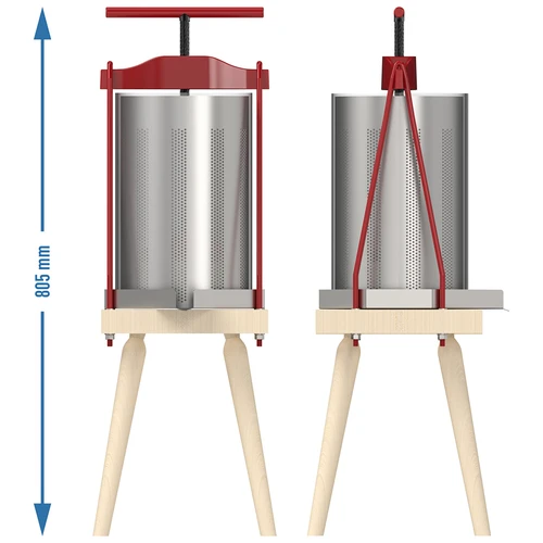 Framepers voor fruit – met metalen mand, voor 10L - 6 ['framepers voor fruit', ' framepers', ' fruitpers', ' pers voor het persen van fruit', ' pers voor het persen van sap', ' pers voor het persen van fruitsap', ' beste fruitpers', ' aanbevolen fruitpers', ' praktische fruitpers', ' thuis wijn maken', ' geperst sap', ' accessoires voor verwerking', ' voor het persen van sap', ' handmatige fruitpers', ' voor het persen van sap', ' wijnpers', ' pers met metalen mand', ' metalen fruitpers']