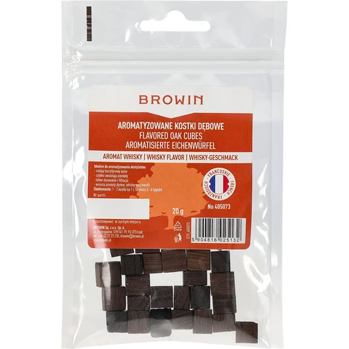 Franse eikenblokjes, sterk getoast, gearomatiseerd – Whisky, 20 g - 2