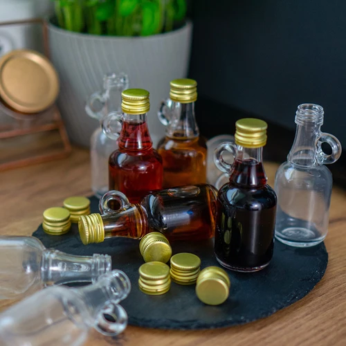 Gallonfles 40ml met dop - 10 stuks - 5 ['Galonik', ' gallonfles', ' fles voor alcohol', ' fles voor likeur', ' heupfles fles voor likeur']