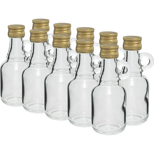 Gallonfles 40ml met dop - 10 stuks  - 1 ['Galonik', ' gallonfles', ' fles voor alcohol', ' fles voor likeur', ' heupfles fles voor likeur']