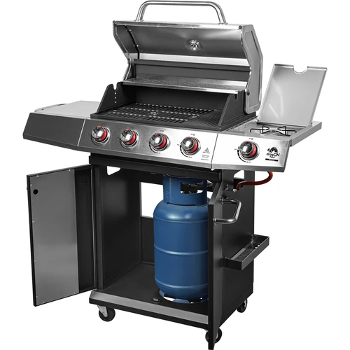 Gasbarbecue dragON BBQ101, 11,7 kW, zwart-zilver - 2 ['gasbarbecue', ' modern barbecue', ' welke barbecue te kopen', ' welke barbecue te kiezen', ' gietijzeren rooster', ' zijbrander', ' thermometer in de deksel', ' zijplank van de barbecue', ' barbecue voor wok', ' mobiele barbecue', ' barbecue voor pizza', ' barbecue met wielen', ' gemakkelijk schoonmaken van de barbecue', ' barbecue met hoog verwarmingsvermogen', ' ergonomische knoppen van de barbecue', ' barbecue met modern design', " aroma's op de branders van de barbecue", ' barbecue-accessoires', ' barbecue voor een goede prijs', ' stabiele barbecue', ' beste barbecueën', ' barbecue-uitrusting', ' stevige barbecue', ' multifunctionele barbecue', ' functionele barbecue', ' groenten grillen']