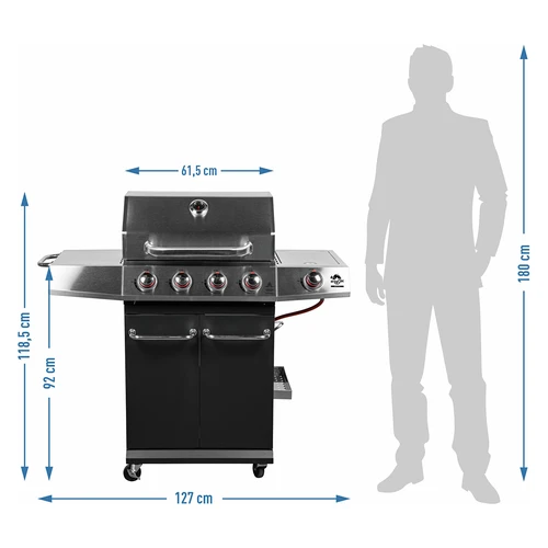 Gasbarbecue dragON BBQ101, 11,7 kW, zwart-zilver - 10 ['gasbarbecue', ' modern barbecue', ' welke barbecue te kopen', ' welke barbecue te kiezen', ' gietijzeren rooster', ' zijbrander', ' thermometer in de deksel', ' zijplank van de barbecue', ' barbecue voor wok', ' mobiele barbecue', ' barbecue voor pizza', ' barbecue met wielen', ' gemakkelijk schoonmaken van de barbecue', ' barbecue met hoog verwarmingsvermogen', ' ergonomische knoppen van de barbecue', ' barbecue met modern design', " aroma's op de branders van de barbecue", ' barbecue-accessoires', ' barbecue voor een goede prijs', ' stabiele barbecue', ' beste barbecueën', ' barbecue-uitrusting', ' stevige barbecue', ' multifunctionele barbecue', ' functionele barbecue', ' groenten grillen']