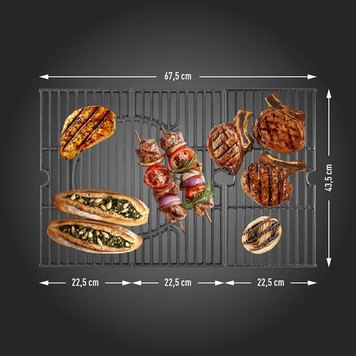 Gasbarbecue dragON BBQ201, 18,8 kW, zilver - 9 ['gasbarbecue', ' moderne barbecue', ' welke barbecue te kopen', ' welke barbecue te kiezen', ' gietijzeren rooster', ' zijbrander', ' thermometer in de deksel', ' zijplank van de barbecue', ' mobiele barbecue', ' pizza-barbecue', ' barbecue met wielen', ' gemakkelijk schoon te maken barbecue', ' barbecue met hoog verwarmingsvermogen', ' ergonomische knoppen van de barbecue', ' barbecue met modern design', " aroma's op de branders van de barbecue", ' barbecue-accessoires', ' barbecue voor een goede prijs', ' stabiele barbecue', ' beste barbecueën', ' barbecue-uitrusting', ' stevige barbecue', ' multifunctionele barbecue', ' functionele barbecue', ' groenten barbecueën']