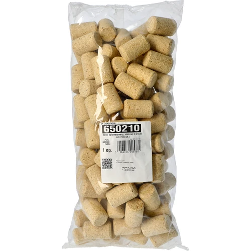 Geagglomereerde kurk, cilindrisch d.24x38 mm (100 stuks) - 2 ['kurk van kurk', ' wijnkurk', ' fleskurk', ' wijnstop', ' wijnflessen met kurken', ' geagglomereerde kurk', ' natuurlijke kurk']
