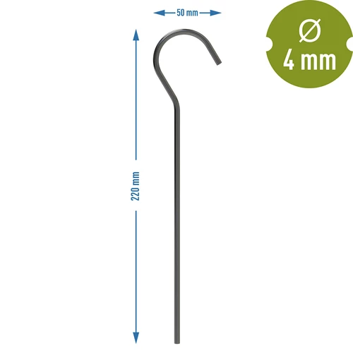 Gebogen tentharingen - 10 stuks - 6 ['voor het bevestigen van tenten', ' tentharingen', ' tentpinnen', ' ankers voor landbouwdoek', ' ankers', ' pinnen voor molengaas', ' pin voor landbouwdoek', ' pinnen voor het bevestigen van tenten', ' pinnen voor kassen', ' pinnen voor de tuin', ' bevestigingspinnen', ' haringen', ' bevestigingsharingen', ' tentharingen', ' stalen pinnen', ' gebogen pinnen.']